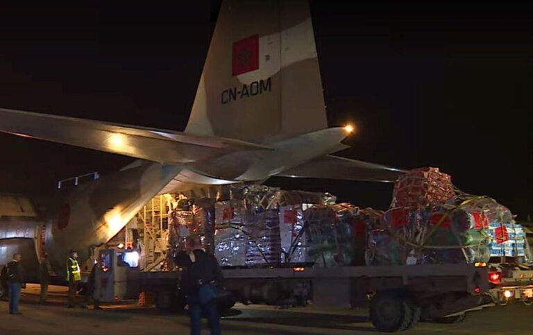 Le Maroc envoie une aide humanitaire aux palestiniens