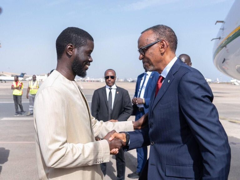 Paul Kagamé à Dakar pour une visite de travail