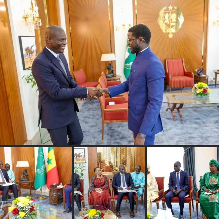 Le Président Diomaye reçoit le ministère des affaires étrangeres de &lsquo;l&rsquo;Afrique du Sud s
